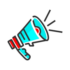 hand holding a megaphone