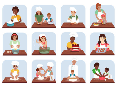 Childish Cooking School Flat Recolor Set