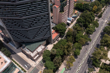 Rascacielos de Paseo de la Reforma. CDMX, México