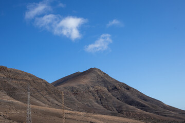 Volcanic hills and landscape, Lanzarote, Canary Islands