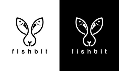 bunny fish creative logo
