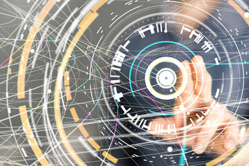 conference Digital Network and data concept 3d