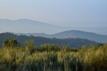
mist over the mysterious mountains
