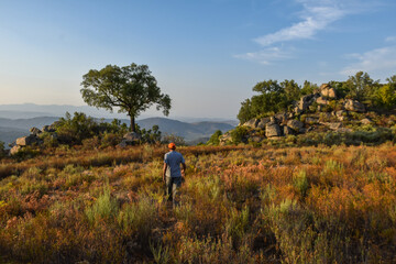 Fototapeta premium walking in the mountains
