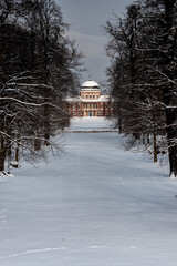 Veltrusy chateau in winter