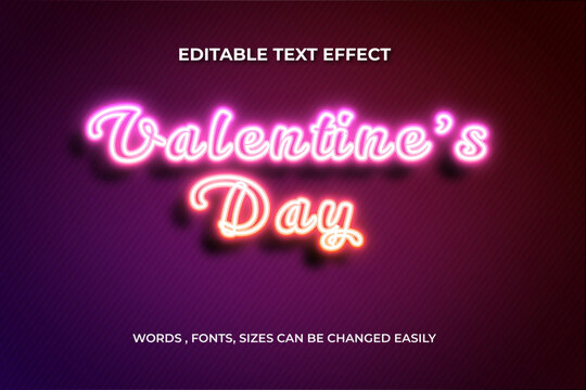 Valentine 3d Editable Text Effect