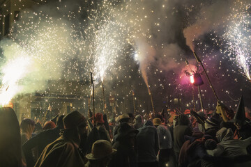 Catalan popular festival with devils