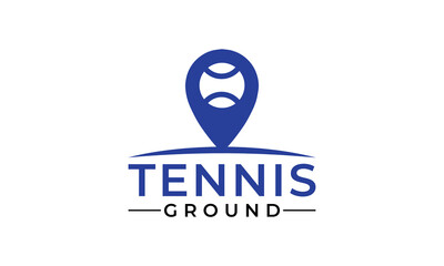Fototapeta na wymiar tennis ground logo