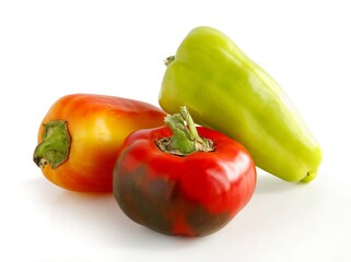 various multicolor peppers as tasty vegetable close up
