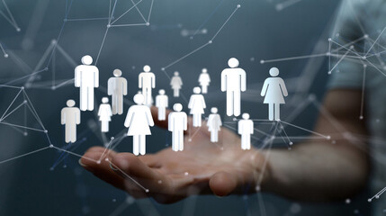 Concept of teamwork and partnership