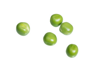 Green peas isolated on white