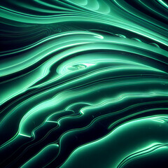 Abstract Green and Blue Swoosh Shapes, Wallpaper Illustration