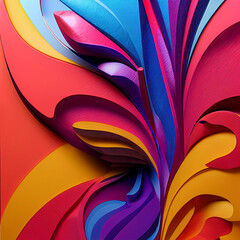 Abstract Colorful Paper Illustration Wallpaper Design

(AI-Generated)