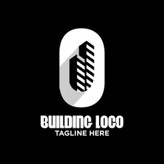 Letter O Building Logo Design Template Inspiration, Vector Illustration.