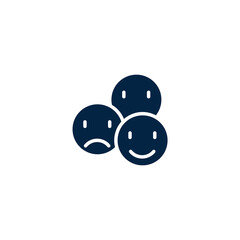 Emoticons Community concept line icon. Simple element illustration. Emoticons concept outline symbol design.