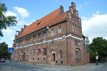 Fototapeta na wymiar medieval house in Lüneburg, Germany