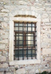 Fototapeta na wymiar old window in the old wall