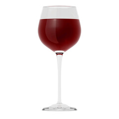 glass of red wine filled