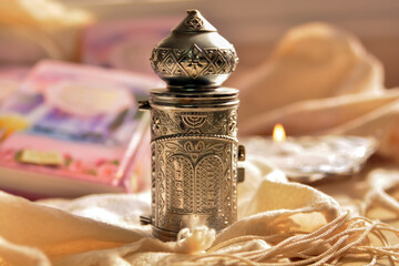 A small Torah scrolls A silver antique 