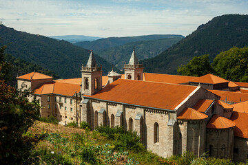 church in the mountains of galicia, spain