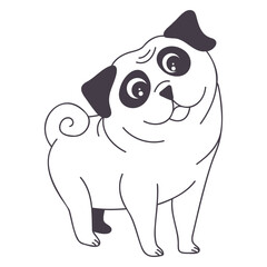 Dog wondering icon