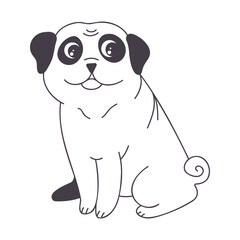 The dog wants to play icon