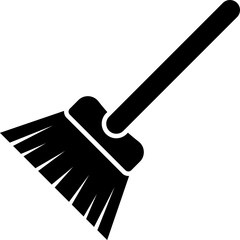Broom icon vector, illustration logo template in trendy style. Broom cleaning Simple vector modern icon