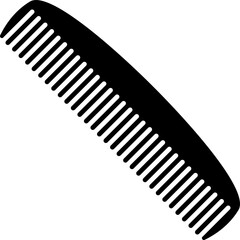 Hairdresser comb icon flat style sign for mobile concept and web design. Barber Comb vector icon, symbol, logo illustration. - obrazy, fototapety, plakaty