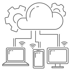 Clound computing icon