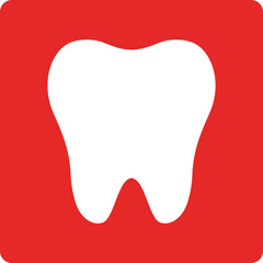 Tooth icon vector. Medical Tooth vector symbol illustration.