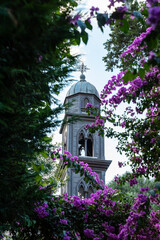 Obraz premium church image with flowers , religion and belief concept