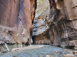 Views in The Narrows, Zion National Park, Utah