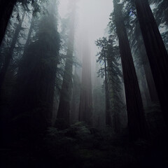 Fototapeta premium fog in the forest