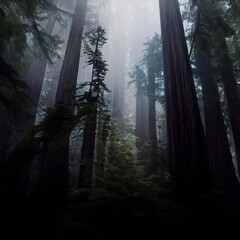 Fototapeta premium fog in the forest