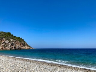 Schöner Blick auf das Meer in Griechenland