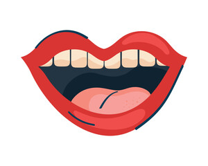 woman mouth with lips