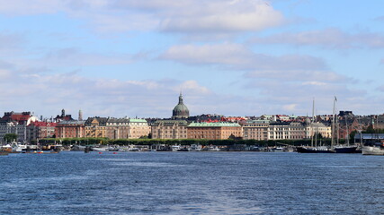 navigation dans le port de Stockholm en Suède