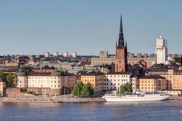 Fototapeta na wymiar Gamla Stan, cœur historique de Stockholm, capitale de la suède