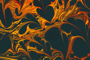 Ebru art background marbling texture floral patterns