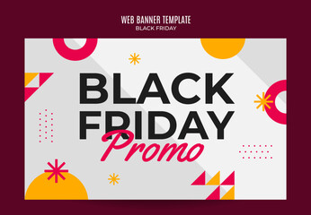 Black Friday sale banner. Social media vector illustration template for website and mobile website development, email and newsletter design, marketing material.