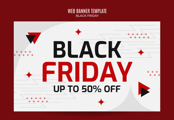 Black Friday sale banner. Social media vector illustration template for website and mobile website development, email and newsletter design, marketing material.
