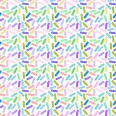 Sugar sprinkles seamless birthday cake pattern for wrapping and kids clothes print and holidays and fabrics and kitchen