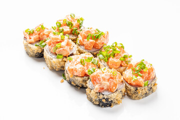 sushi  on the white background