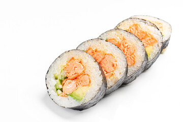 sushi  on the white background