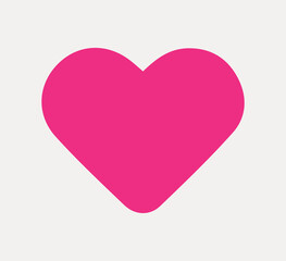 Love symbol icon. Pink heart design. Valentine's Day