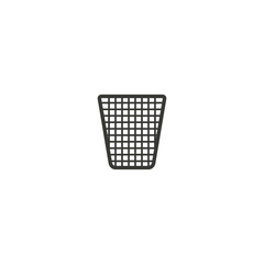 trash can icon vector logo design