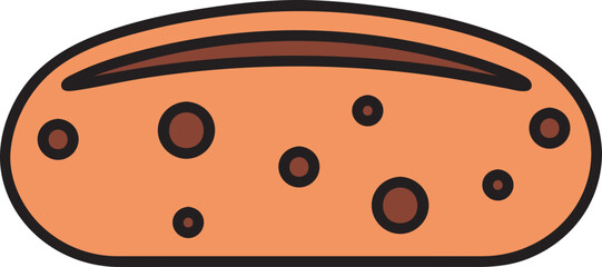 hand drawn cake illustration