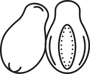 hand drawn fruit and vegetable illustration