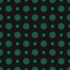 Abstract geometric floral seamless circle flower pattern for wrapping paper and clothes print and kids accessories