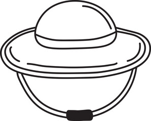 hand drawn camp material illustration